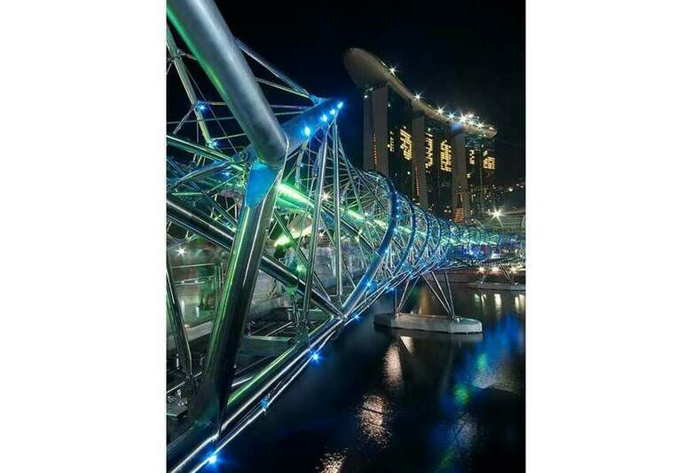 25. Мост Хеликс-Бридж (Helix Bridge), Сингапур