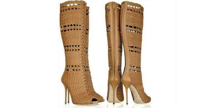 Gucci Woven Leather Boot (3750 $)