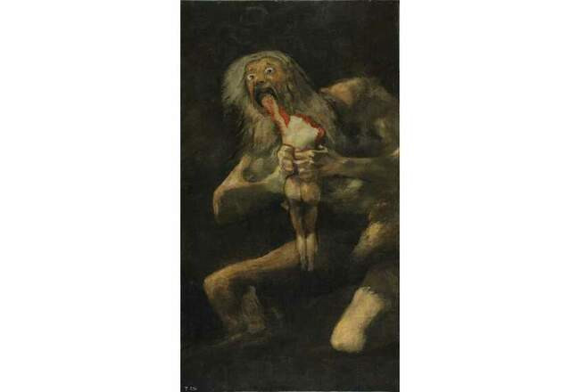 8. Сатурн, пожирающий сына, Франсиско Гойя, 1823
