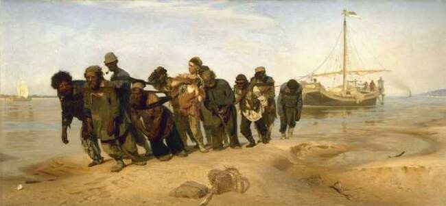 13. Бурлаки на Волге, Илья Репин, 1873