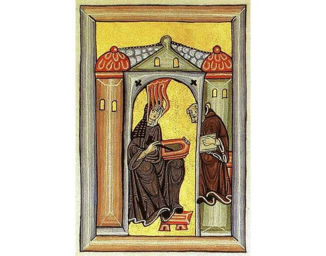 Безымянная средневековая художница из Германии