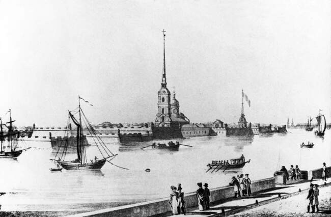 2. Орел парил в небесах, когда Петр закладывал первый камень Петропавловской крепости