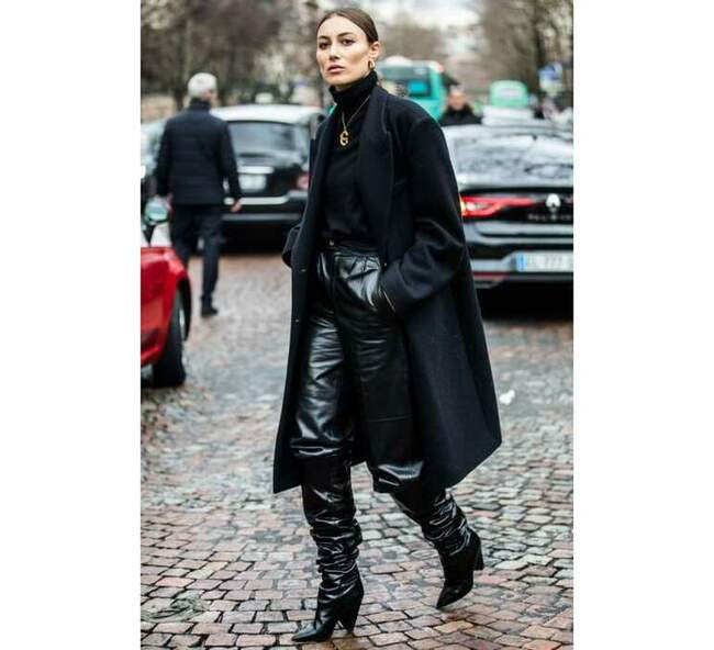 1. Total black look