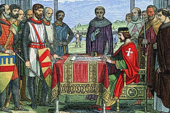 1. Великая хартия вольностей 1215 года была ключевой частью американской революции