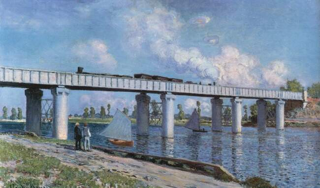 8. Железнодорожный мост в Аржантее, 1873