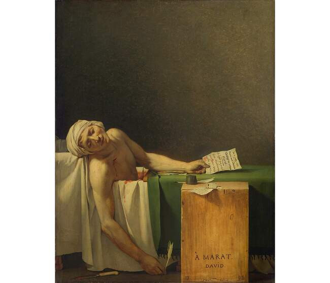 4. Смерть Марата. 1793, Жак-Луи Давид