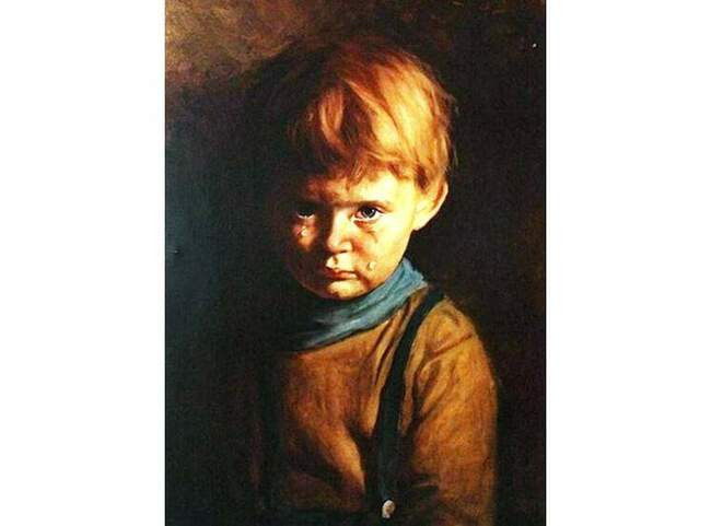 «Плачущий мальчик», Джованни Браголин (Бруно Амадио) (1950-е годы)
