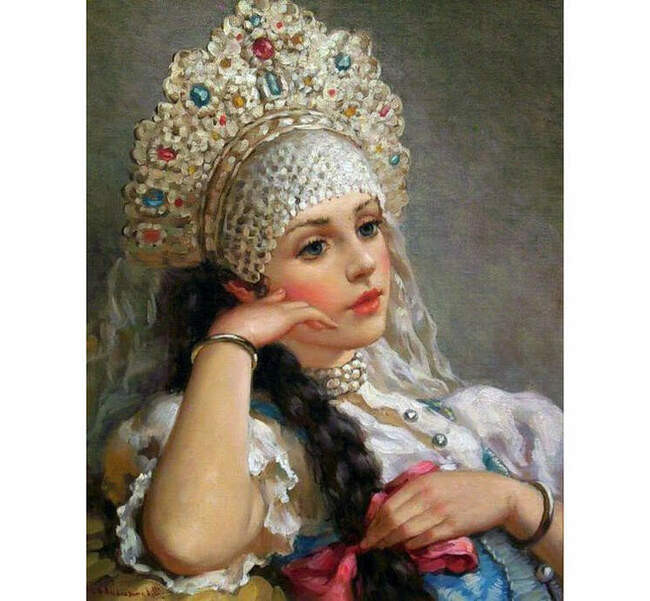 А на щечке родинка, а в глазах любовь...