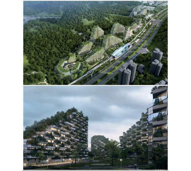 7. Полноценный Forest City (Лесной город) в Лючжоу (Китай)