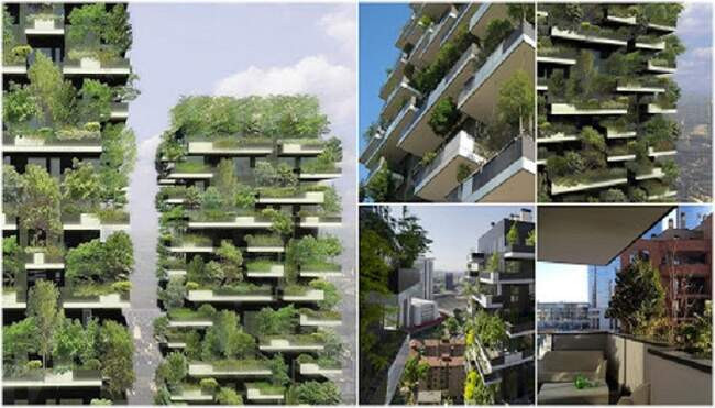 1. «Вертикальный Лес» (Bosco Verticale) в Милане (Италия)