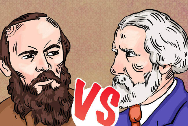 1. Достоевский VS Тургенев
