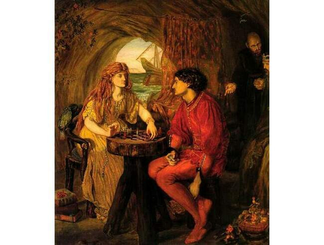 Люси Мэдокс Браун, «Фердинанд и Миранда играют в шахматы», 1871