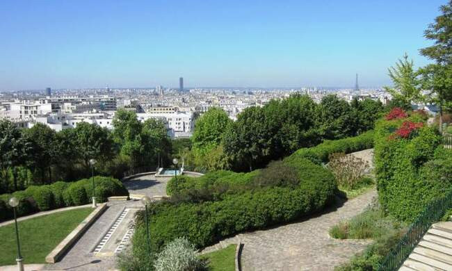 10. Парк Бельвиль (Parc de Belleville)