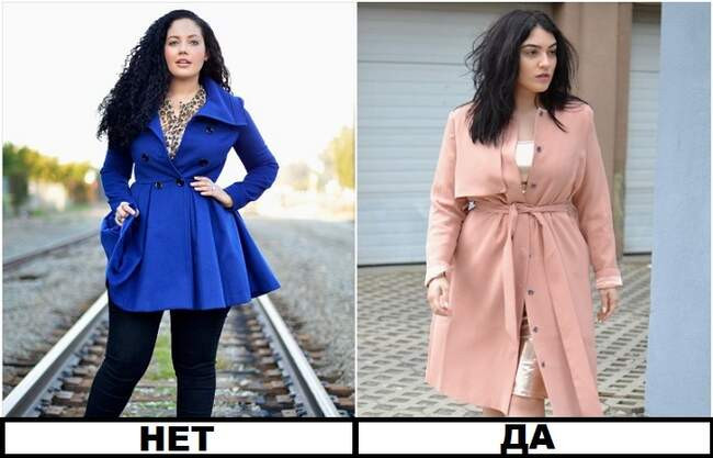 Ошибка 8: Верхняя одежда до середины бедра