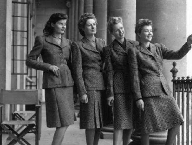 Основные модные тенденции 1940-1945 годов