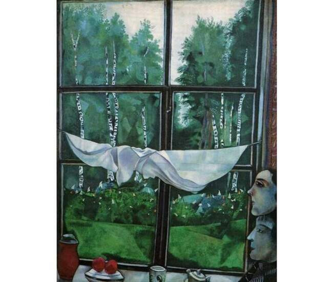 «Окно на даче». (1915). Шагал Марк Захарович