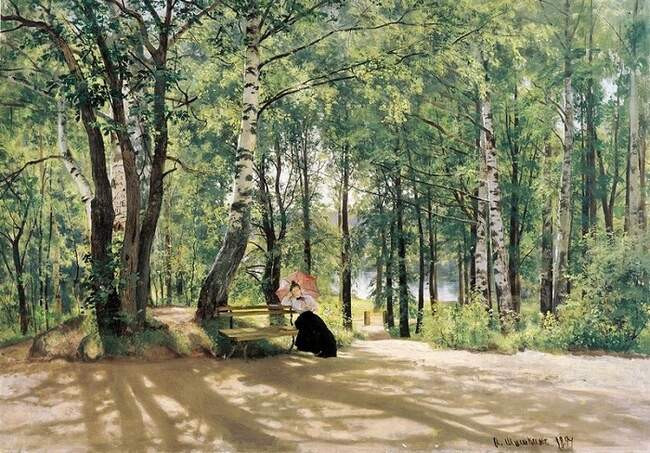 «Около дачи». (1894). Иван Иванович Шишкин