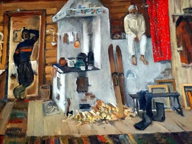 И спать укладывали: кто на лавку, кто на печь