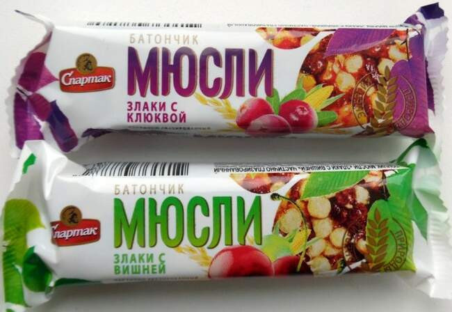 7. Батончики со злаками