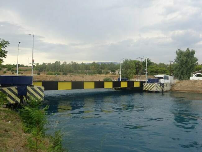 7. Submersible Bridge, Коринфский канал, Греция