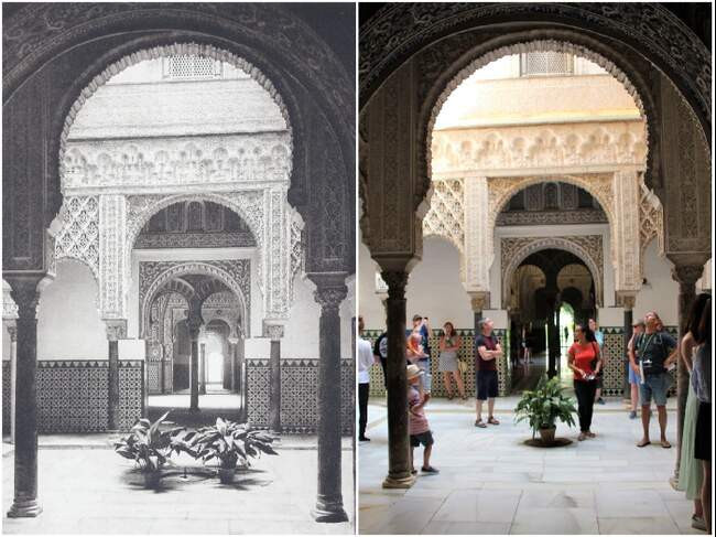 2. Real Alcazar de Sevilla в Андалусии – 1914 и 2019 гг. (Испания)