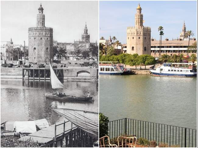 3. La Torre del Oro в Севилье – 1914 и 2019 гг. (Испания)