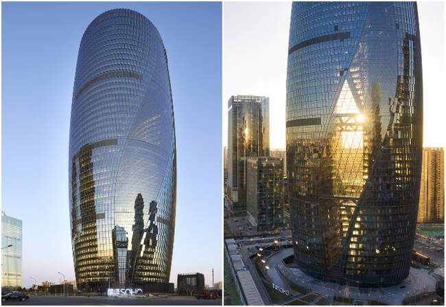5. Небоскреб Leeza Soho в Пекине от архстудии Zaha Hadid Architects (Китай)