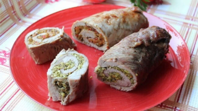 4. Рулетики из свиной вырезки