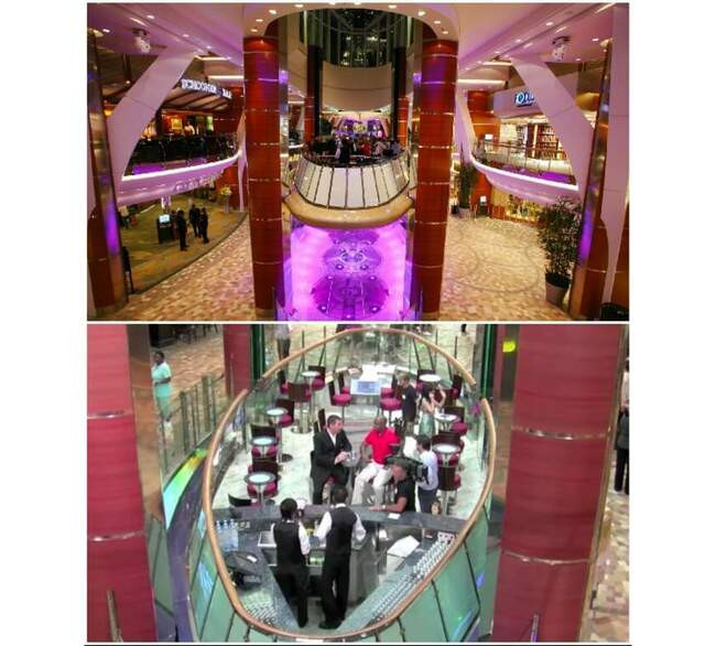 4. Лифт-бар на круизном лайнере Oasis of the Sea от компании Royal Caribbean