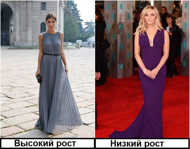 Миф 3: «Дюймовочкам» нельзя носить длинные платья