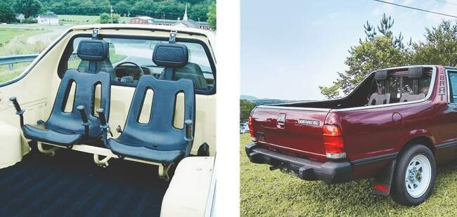 Кресла в кузове Subaru Brat