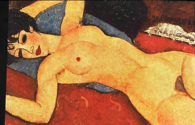 «Лежащая обнаженная», Амедео Модильяни, 1917