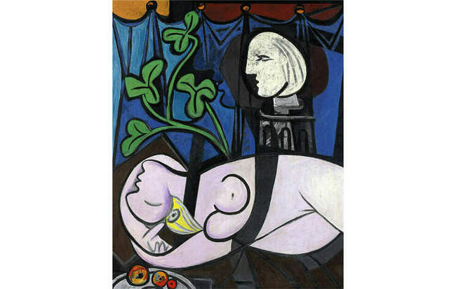 «Обнаженная, зеленые листья и бюст», Пабло Пикассо, 1932