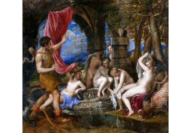 «Диана и Актеон», Тициан, 1556–1559