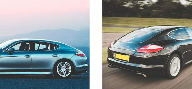 7 Porsche Panamera: задняя часть