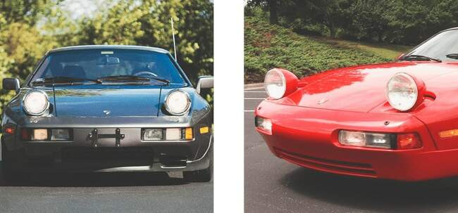 8 Porsche 928 S: выдвигающиеся фары