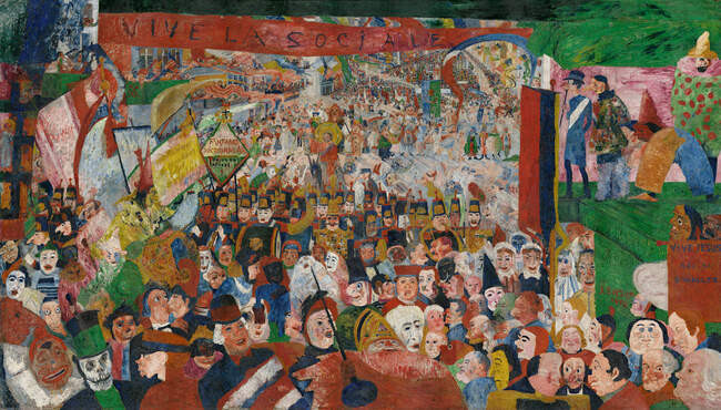 3. «Вход Христа в Брюссель в 1889 году» (1888)