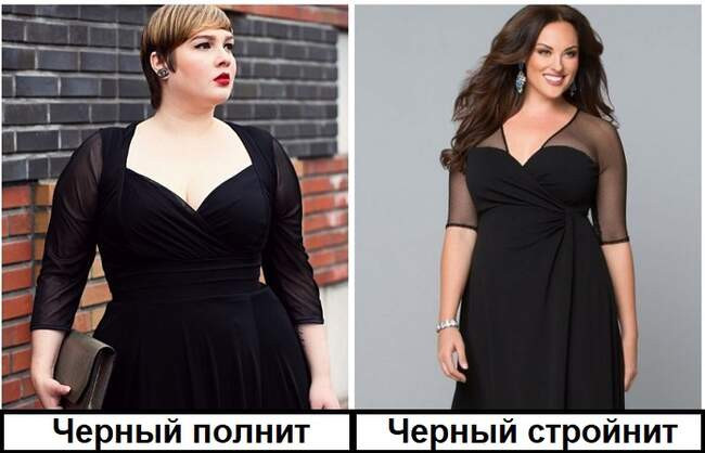 Миф 6: Черный цвет стройнит