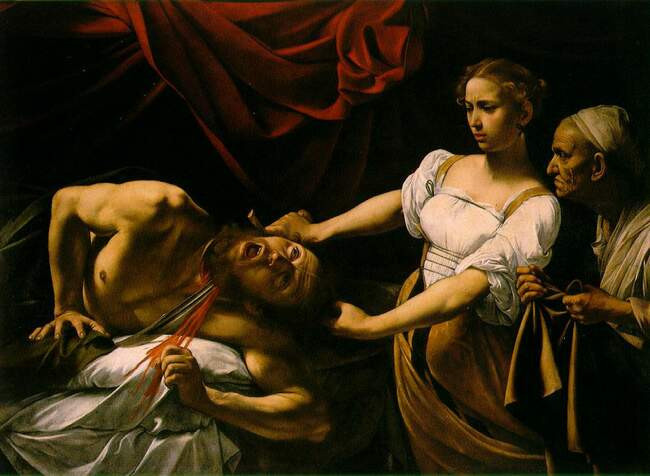 10. Караваджо, «Юдифь и Олоферн», 1599