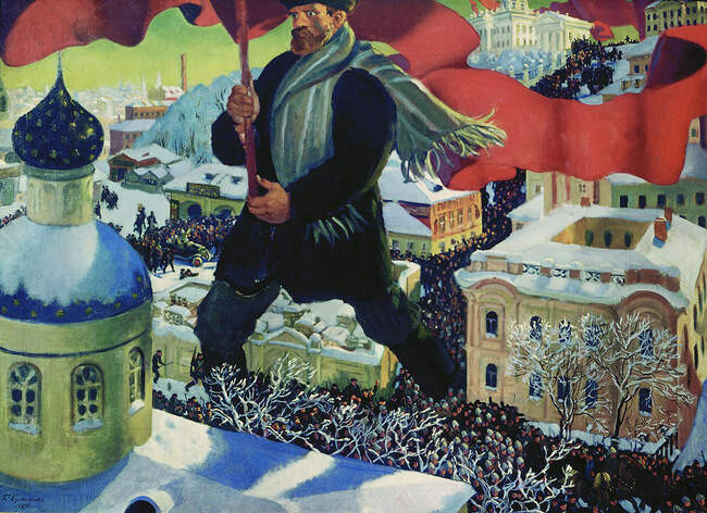 1. Борис Кустодиев. Большевик, 1920