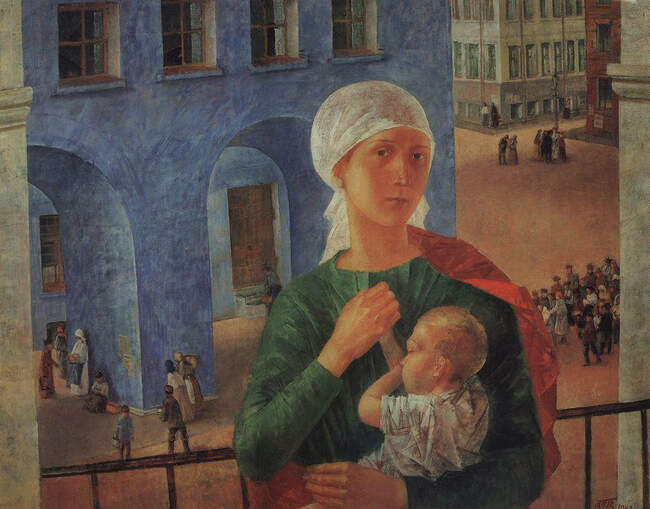 2. Кузьма Петров-Водкин. 1918 год в Петрограде (Петроградская мадонна), 1920