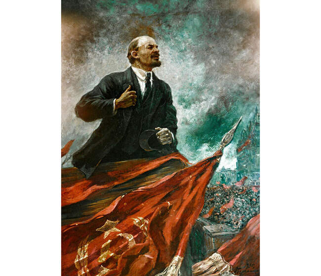 4. Александр Герасимов. В.И. Ленин на трибуне. 1930