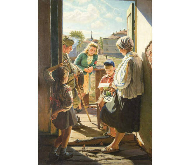 9. Александр Лактионов, Письмо с фронта, 1947