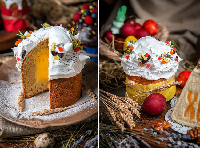 9. Кулич с лимонной начинкой
