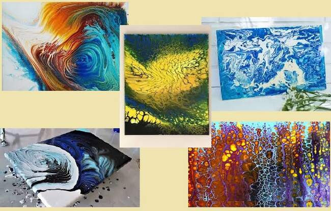 Fluid Art – техника рисования жидким акрилом