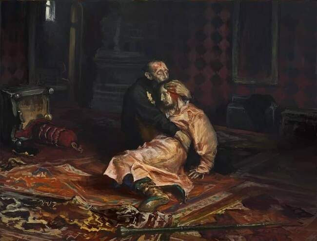 «Иван Грозный и сын его Иван 16 ноября 1581 года», И. Е. Репин