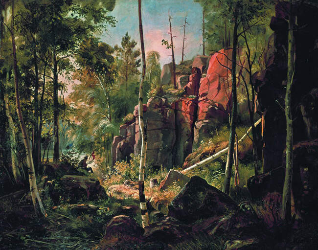Вид на острове Валааме (Местность Кукко), 1859