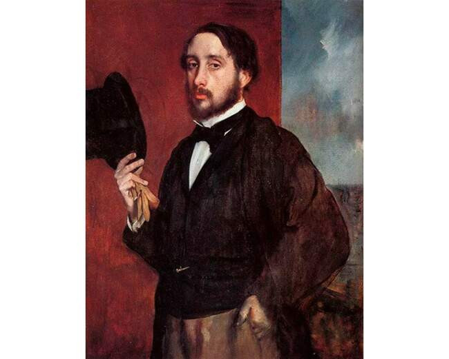 Эдгар Дега. «Приветствующий Дега» (1865–1866)