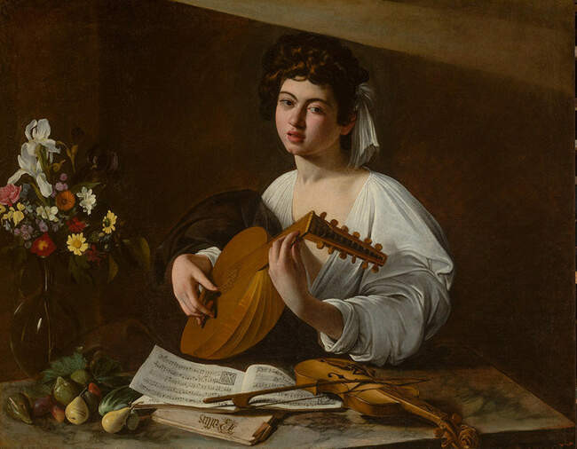 12. Караваджо. Юноша с лютней, 1596-96