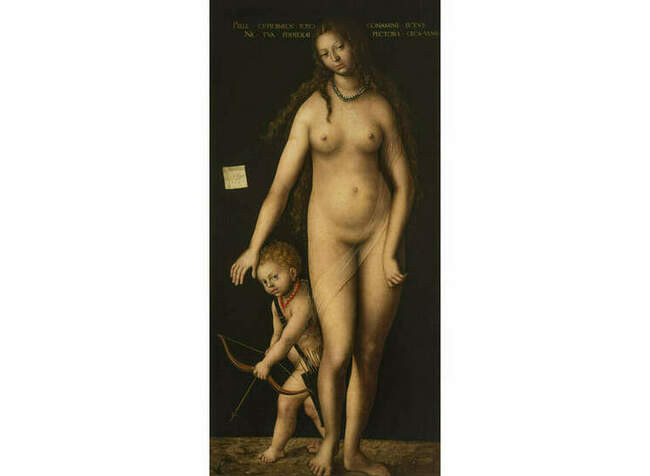 9. Лукас Кранах-ст. Венера и Амур, 1509